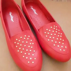 red loafers
